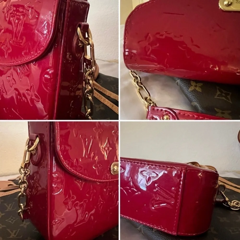 Pomme D'Amour Apple of Love Monogram Vernis Rodeo Drive Bag Louis Vuitton Red